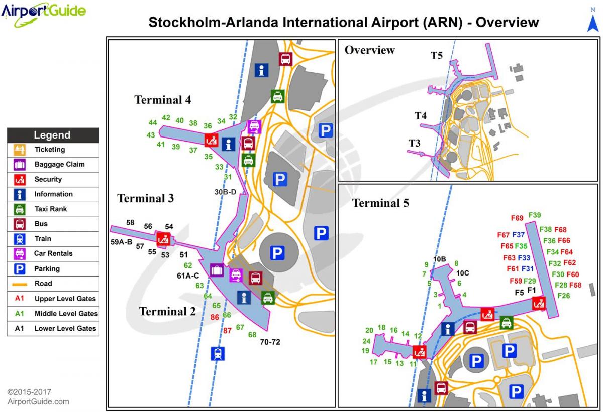 Stockholm arlanda airport carte