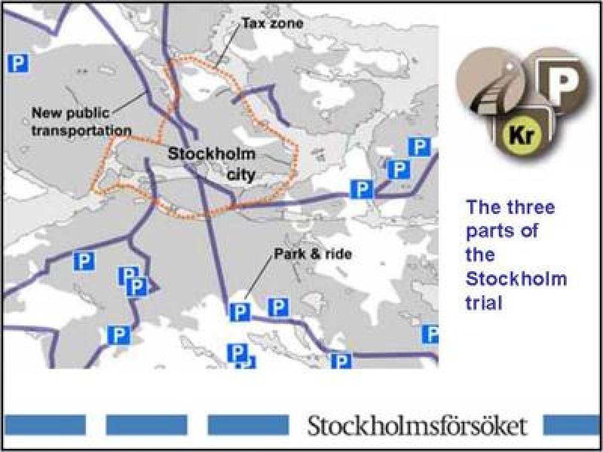 la carte de parking de Stockholm