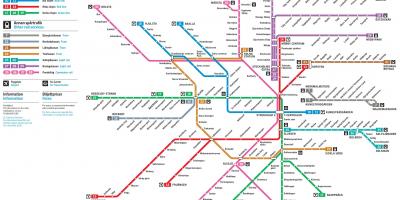 Plan du métro de Stockholm