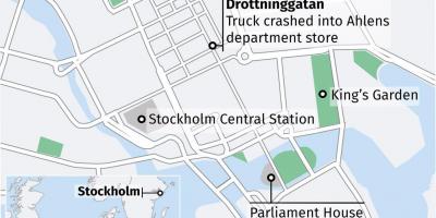 Carte de drottninggatan Stockholm