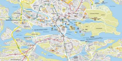 Plan de la ville de Stockholm