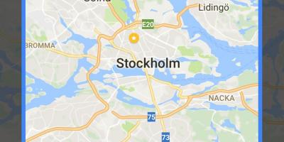 En mode hors connexion de la carte de Stockholm