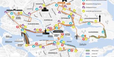 La carte de Stockholm marathon