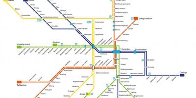 Carte de métro de Stockholm de l'art