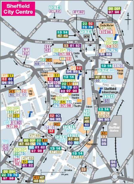 la carte de Stockholm, bus 76 route