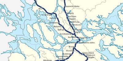 Stockholm pendeltåg carte
