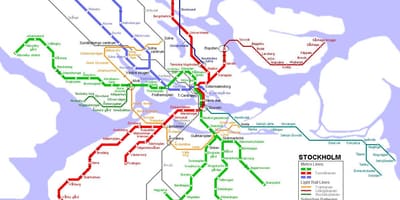 Plan de métro de Stockholm