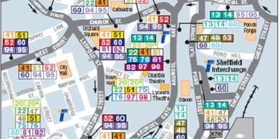 La carte de Stockholm, bus 76 route