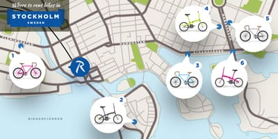 La ville de Stockholm de vélos à la carte
